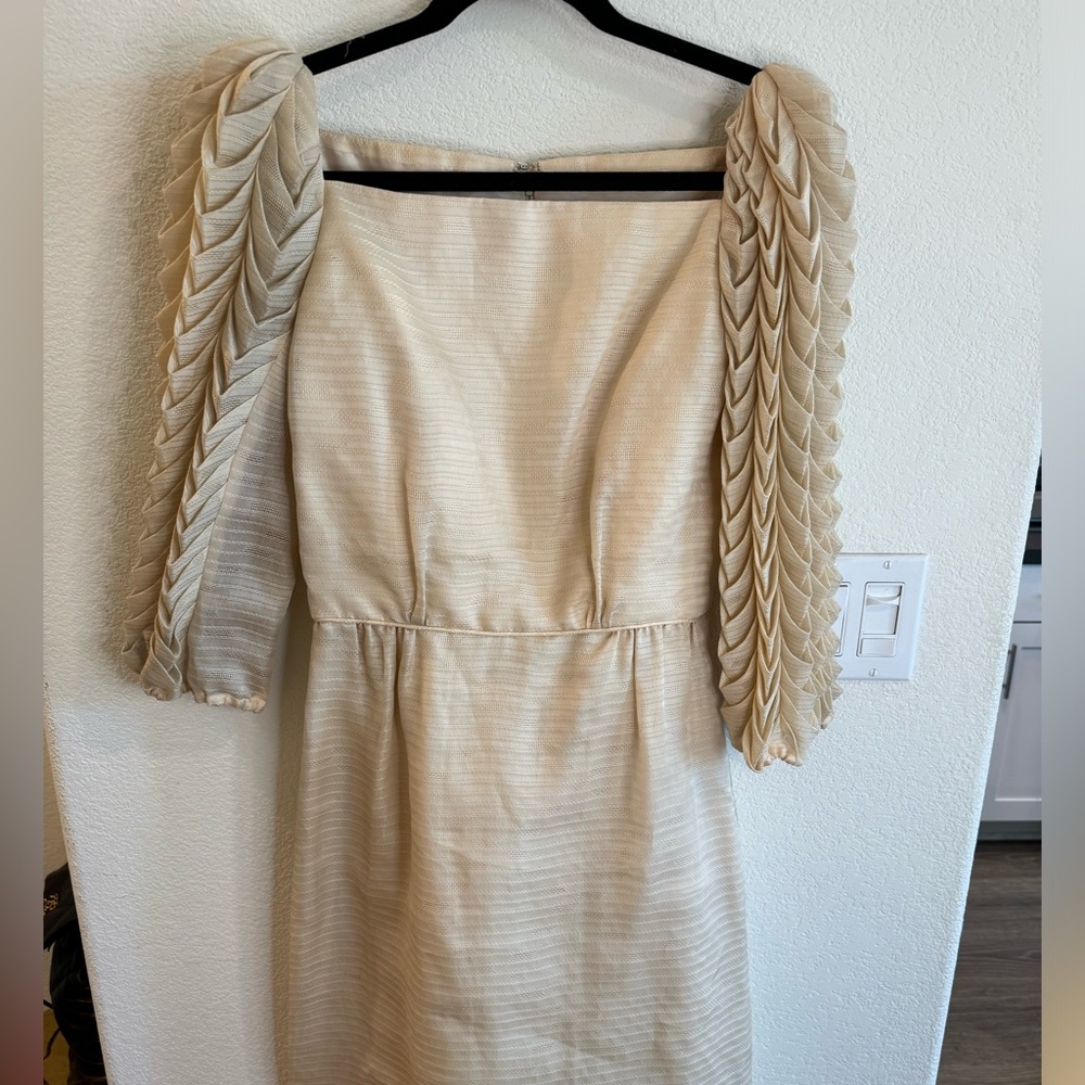 Vintage 60s Extremely rare accordion sleeve dress - Picture 5 of 5